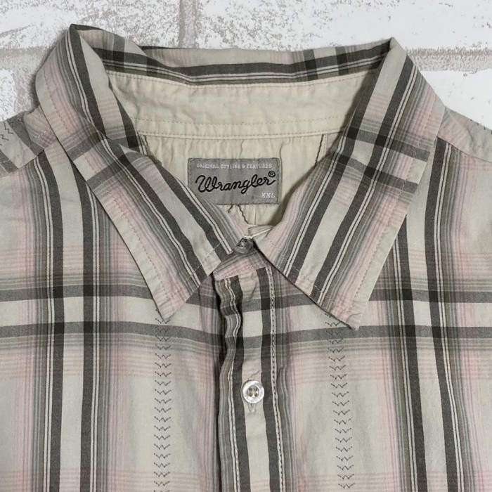 Wrangler（ラングラー）　ベージュカラーチェック半袖Yシャツ・ワイシャツ　 | Vintage.City Vintage Shops, Vintage Fashion Trends