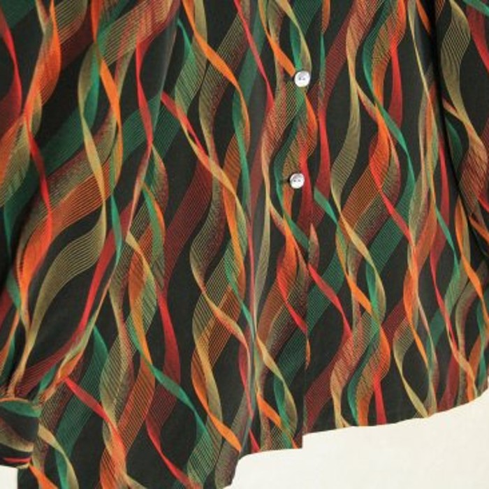 spiral color line pattern shirt | Vintage.City 빈티지숍, 빈티지 코디 정보