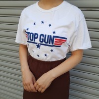 TOP GUN print T-shirt (white) | Vintage.City 古着屋、古着コーデ情報を発信