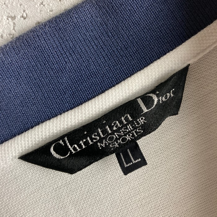 希少 90s~ old Christian Dior ロゴ刺繍 切替 ポロシャツ | Vintage.City