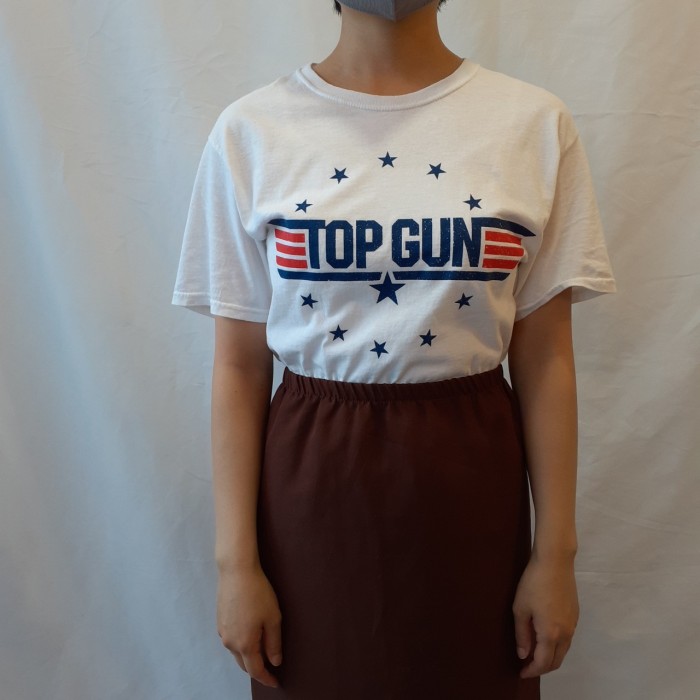 TOP GUN print T-shirt (white) | Vintage.City 빈티지숍, 빈티지 코디 정보