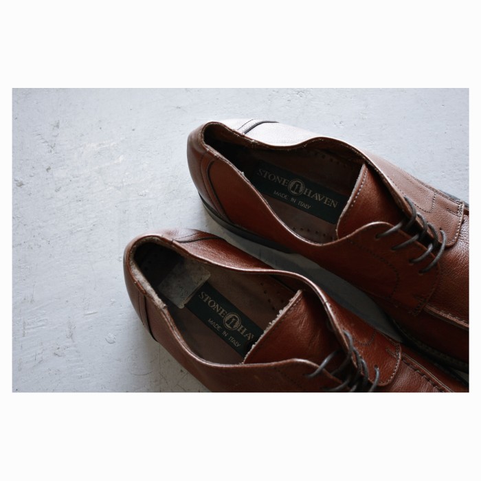 EURO Vintage Brown Leather Shoes | Vintage.City 빈티지숍, 빈티지 코디 정보