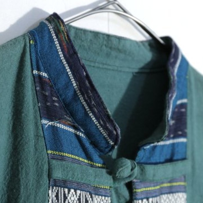 emerald green ethnic cheongsam shirt | Vintage.City Vintage Shops, Vintage Fashion Trends