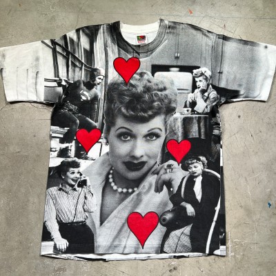 90's I Love Lucy アイラブルーシー オールオーバープリントTee | Vintage.City 빈티지숍, 빈티지 코디 정보