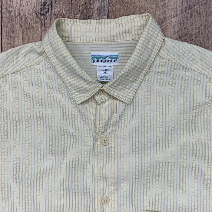 90'S PATAGONIA 白タグ シアサッカー 半袖 ボックスシャツ | Vintage.City 빈티지숍, 빈티지 코디 정보