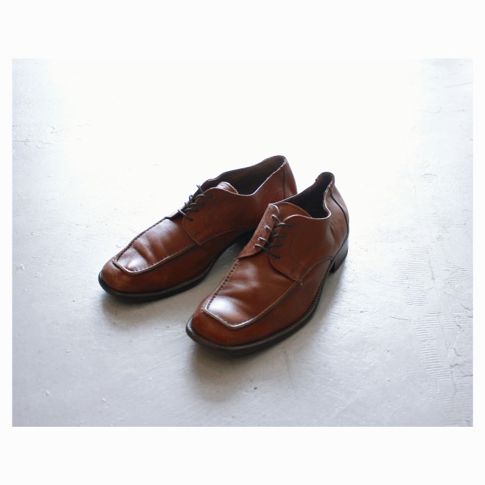 EURO Vintage Brown Leather Shoes | Vintage.City 古着屋、古着コーデ情報を発信