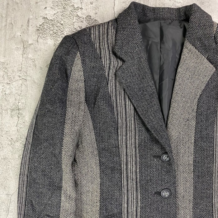 デザイン　テーラードジャケット　ストライプ | Vintage.City 古着屋、古着コーデ情報を発信