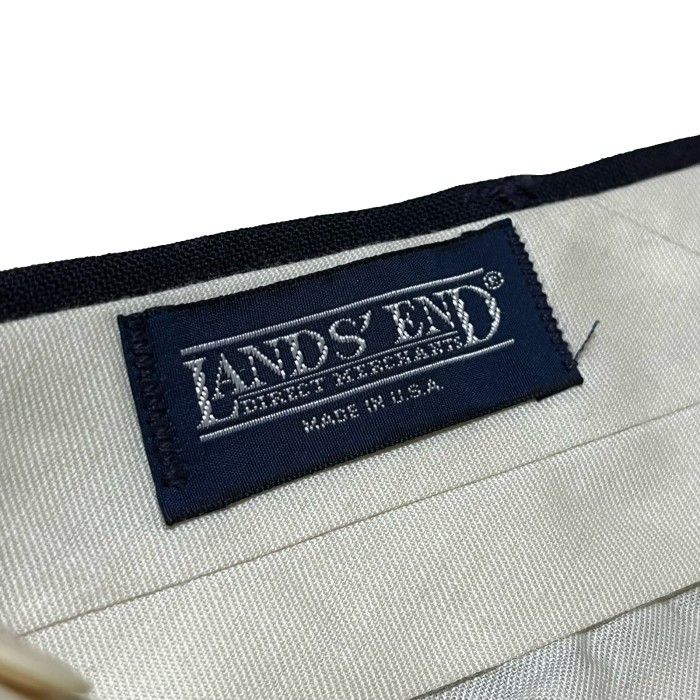 LANDS' END】ランズエンド ウールスラックス ネイビー アメリカ製