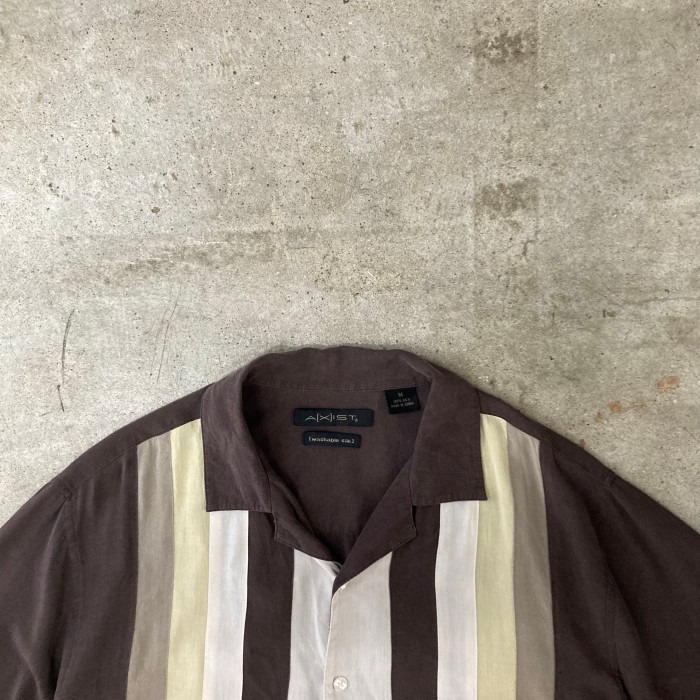 S/S Open-Collar Silk-Shirt | Vintage.City 빈티지숍, 빈티지 코디 정보