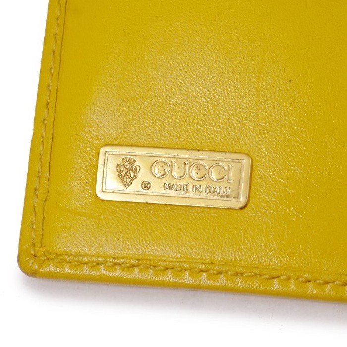 OLD Gucci　＜訳あり＞フローラがま口ミドル折財布（黄） | Vintage.City 古着屋、古着コーデ情報を発信
