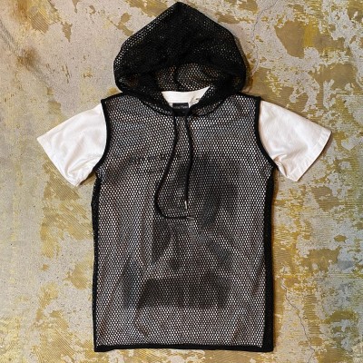 90s DKNY JEANS mesh hoodie | Vintage.City