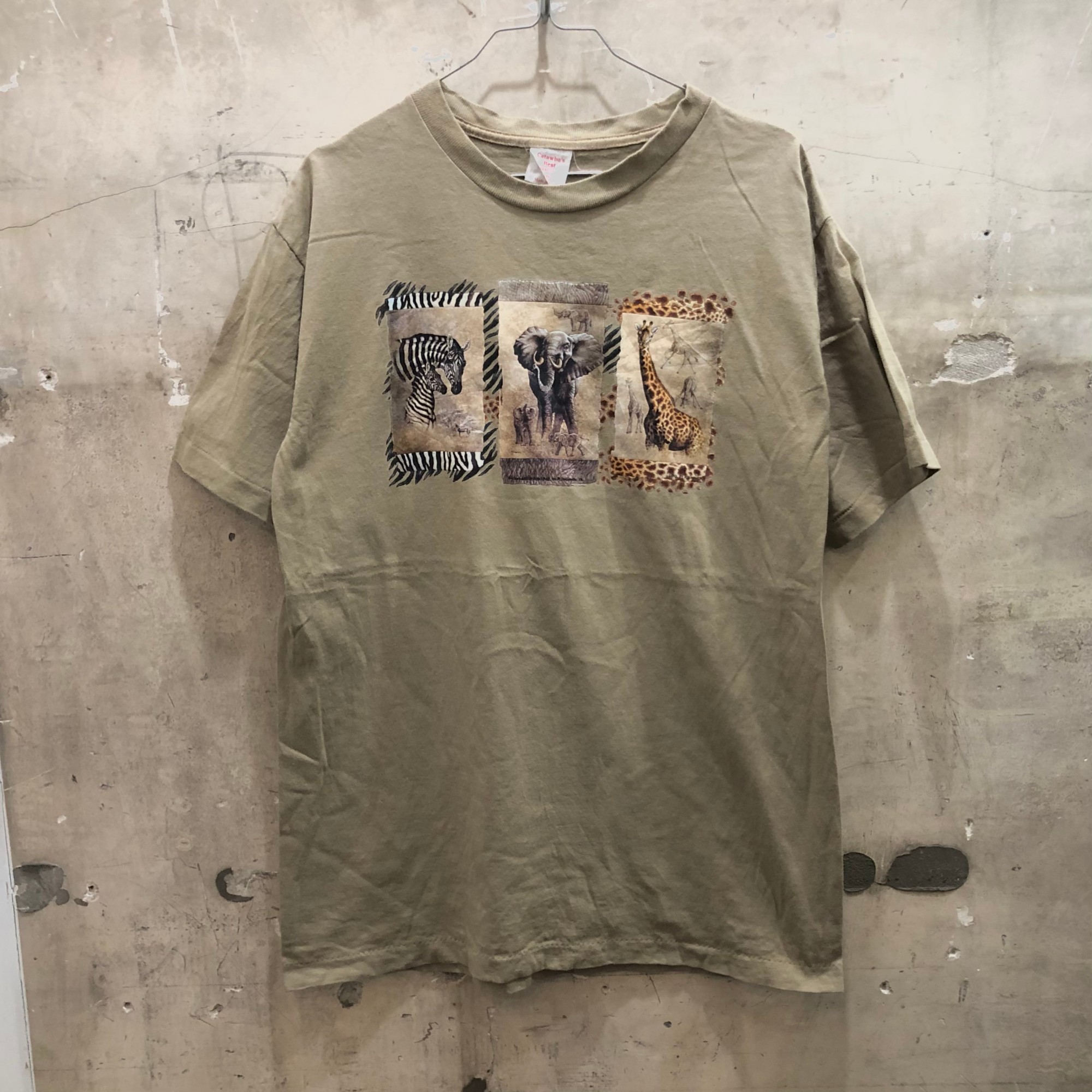 90sアメリカ製古着 動物 アニマルプリントTシャツ Lサイズ | Vintage.City