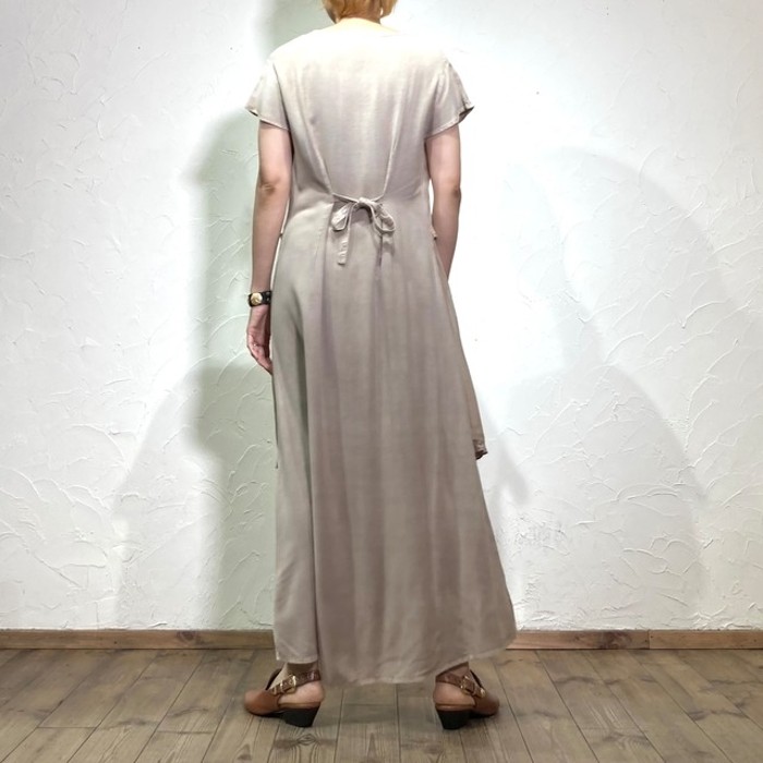 Made in india beige maxi onepiece | Vintage.City 빈티지숍, 빈티지 코디 정보