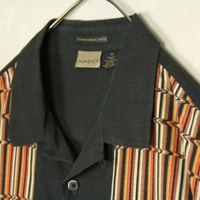 optical illusion front pattern shirt | Vintage.City 古着屋、古着コーデ情報を発信