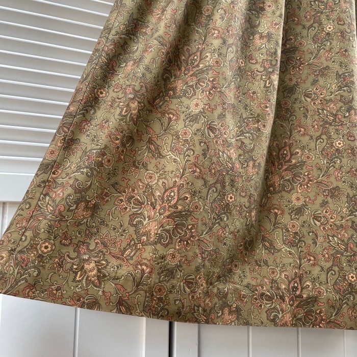 arabesque pattern tuck skirt | Vintage.City 빈티지숍, 빈티지 코디 정보
