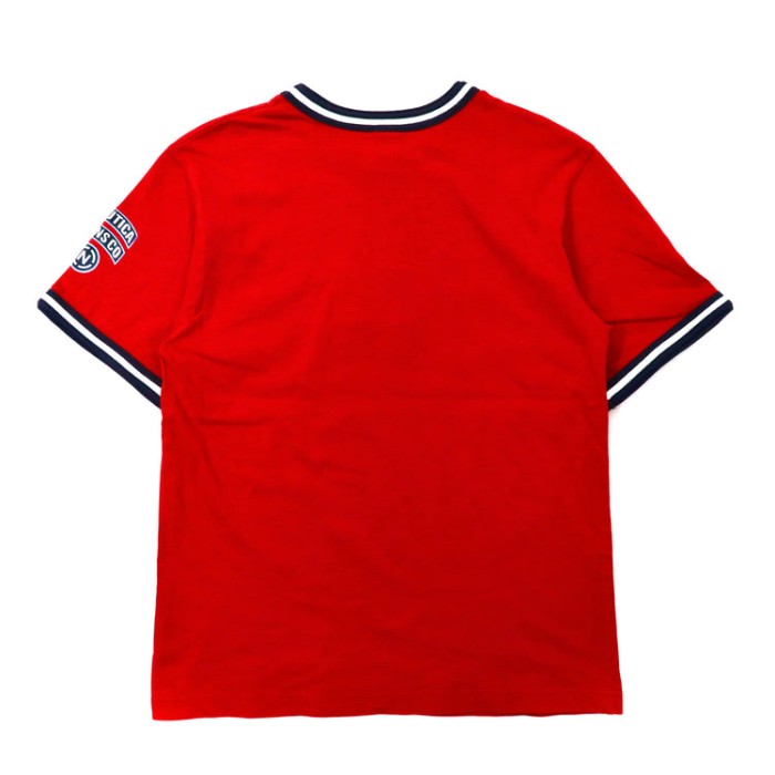 NAUTICA リンガーTシャツ M レッド コットン ロゴプリント 90s | Vintage.City 古着屋、古着コーデ情報を発信