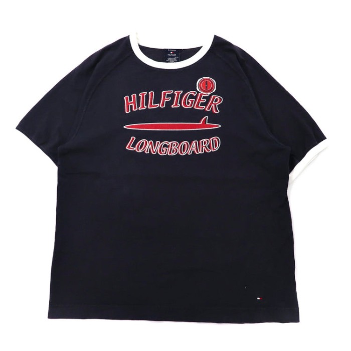 TOMMY HILFIGER オーバーサイズ リンガーTシャツ XL | Vintage.City 古着屋、古着コーデ情報を発信