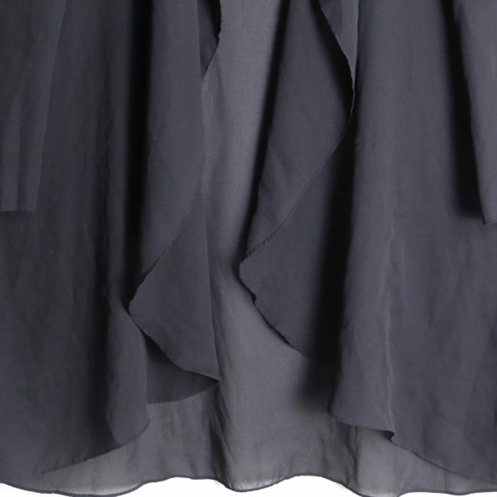 all black see-through no collar jacket | Vintage.City 빈티지숍, 빈티지 코디 정보
