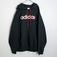 "adidas" big silhouette red logo hoodie | Vintage.City 古着屋、古着コーデ情報を発信