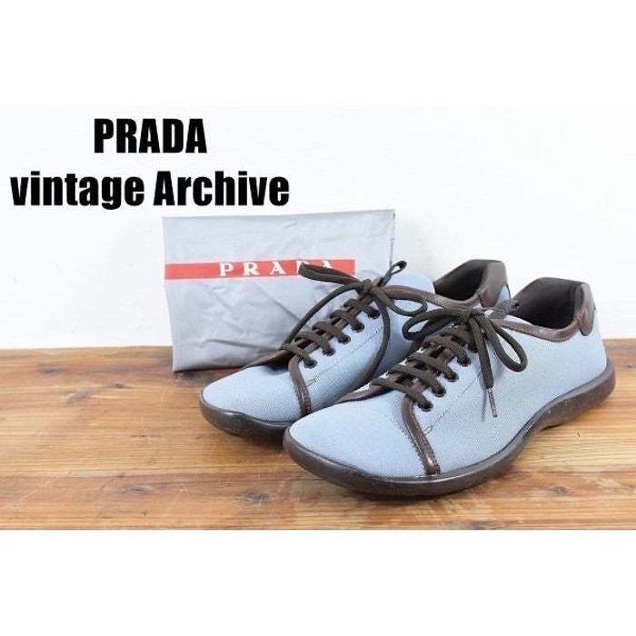 90's PRADA SPORTS プラダ スポーツ スニーカー ブルー 7 | Vintage.City