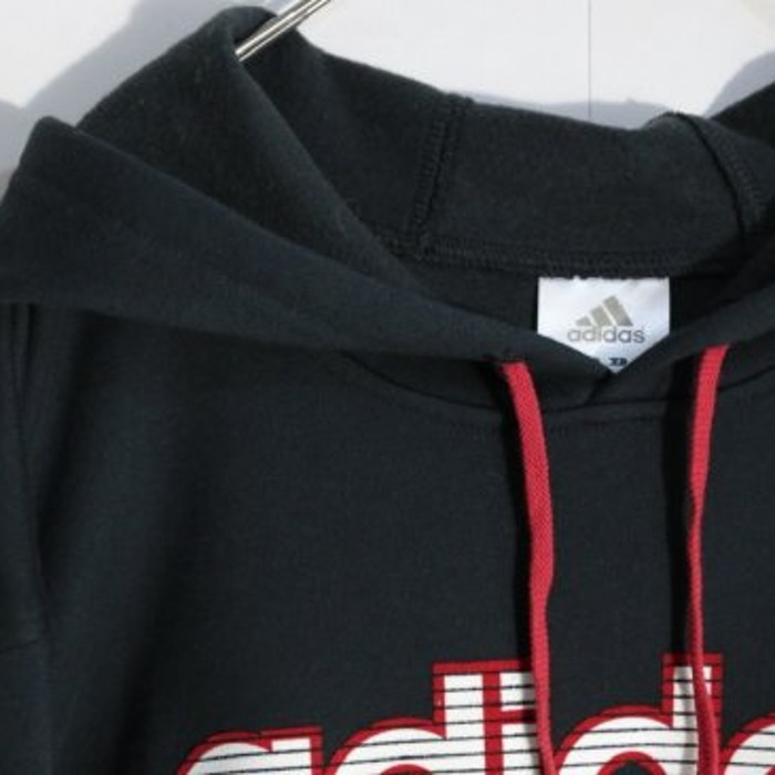 "adidas" big silhouette red logo hoodie | Vintage.City Vintage Shops, Vintage Fashion Trends