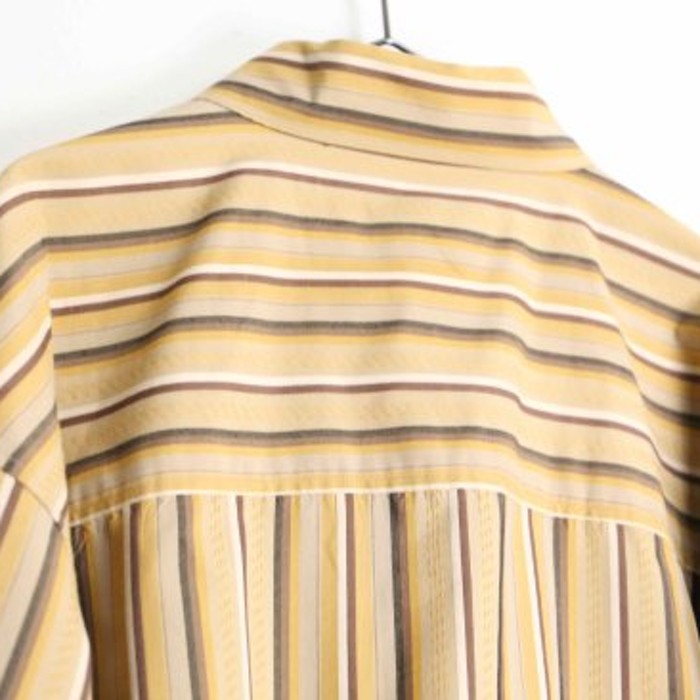 multi stripe pattern loose shirt | Vintage.City 古着屋、古着コーデ情報を発信