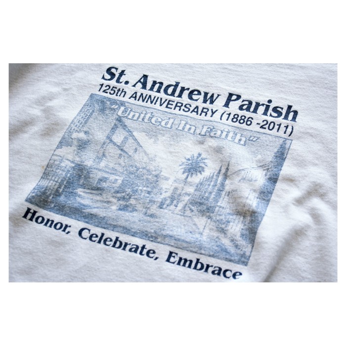 Old Printed White Tshirt | Vintage.City 古着屋、古着コーデ情報を発信
