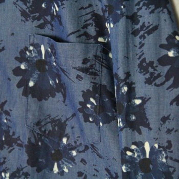 blue tone dirty margaret design shirt | Vintage.City 古着屋、古着コーデ情報を発信