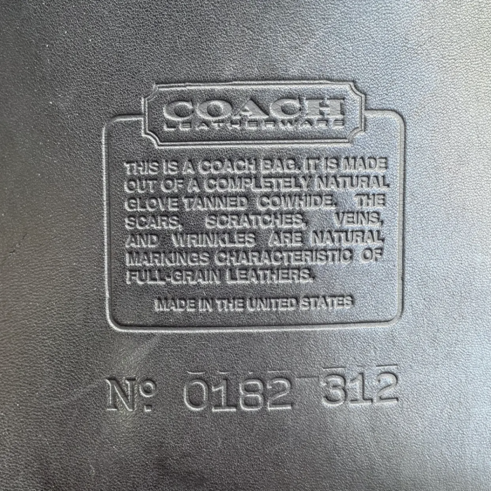 USA oldcoach black leather bucket bag | Vintage.City 古着屋、古着コーデ情報を発信
