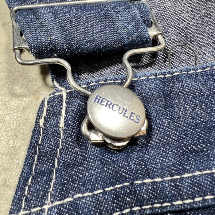 40's 50's HERCULES ヘラクレス デニムオーバーオール ジッパー 