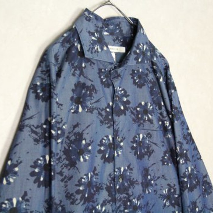 blue tone dirty margaret design shirt | Vintage.City 빈티지숍, 빈티지 코디 정보