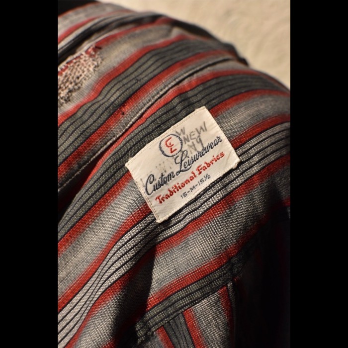 us 1960's cotton stripe shirt | Vintage.City 古着屋、古着コーデ情報を発信