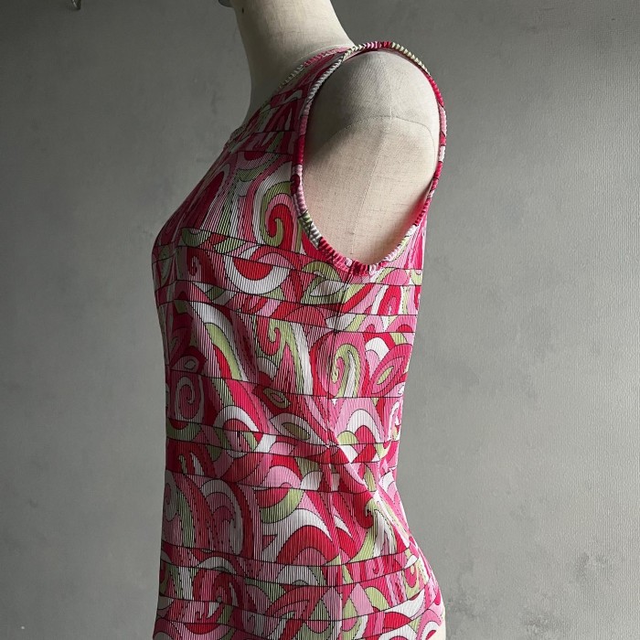 plisse' pleats sleeveless top | Vintage.City 古着屋、古着コーデ情報を発信