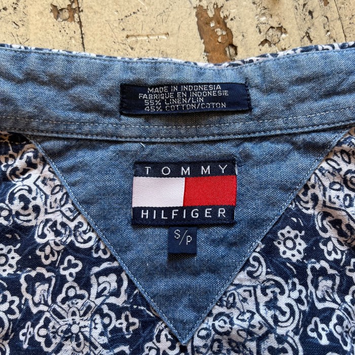 "TOMMY HILFIGER" S/S総柄シャツ | Vintage.City 古着屋、古着コーデ情報を発信