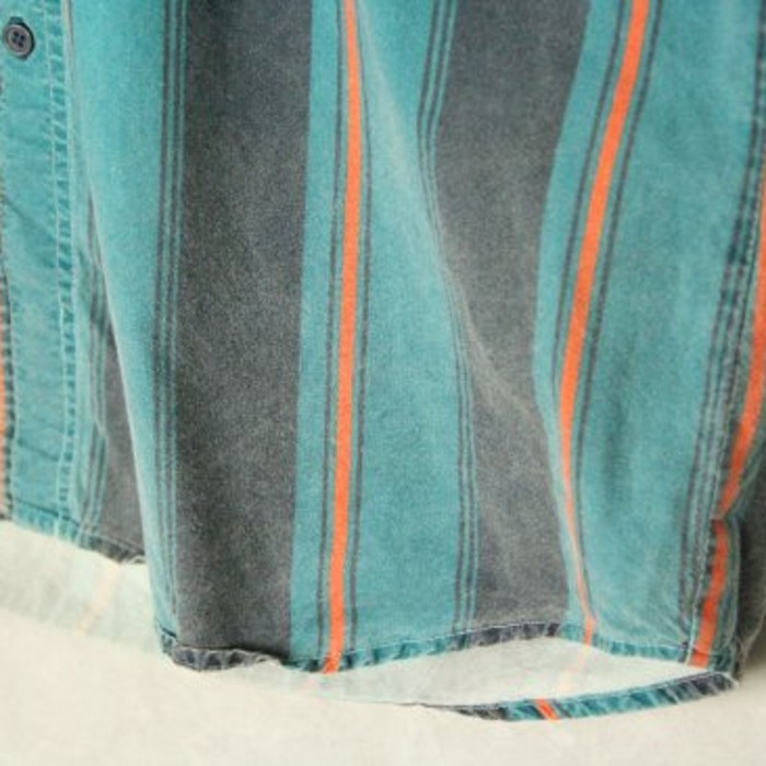 good color stripe double pocket shirt | Vintage.City 古着屋、古着コーデ情報を発信