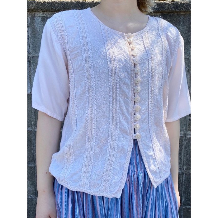 ethnic embroidery blouse | Vintage.City 古着屋、古着コーデ情報を発信