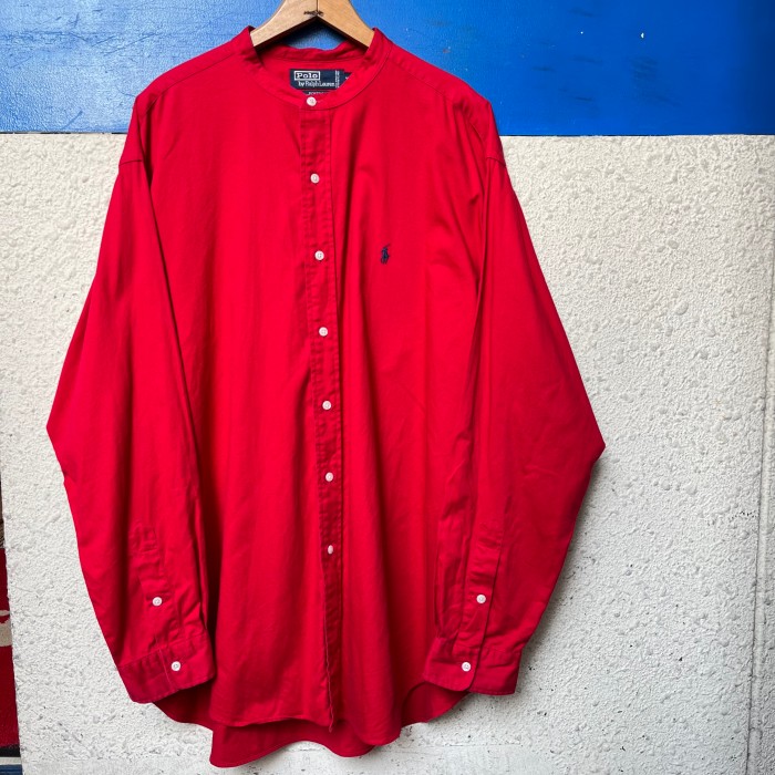 "Ralph Lauren" POSTBOY L\Sスタンドカラーシャツ | Vintage.City 古着屋、古着コーデ情報を発信
