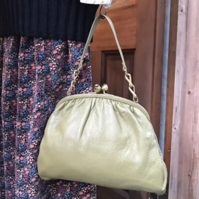 60s made in USA INGBER pistachio handbag | Vintage.City 古着屋、古着コーデ情報を発信