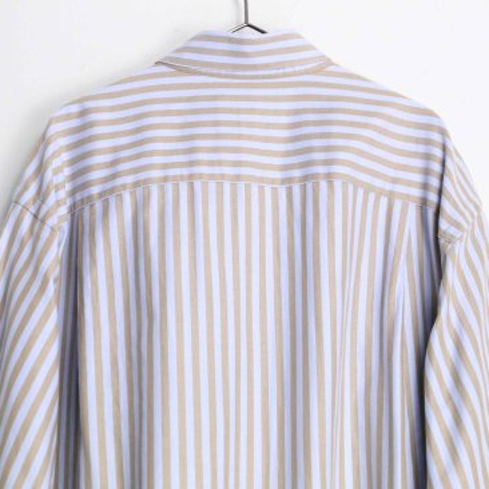 beige×light blue color stripe shirt | Vintage.City 빈티지숍, 빈티지 코디 정보