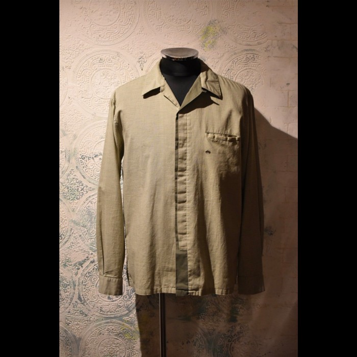 us 1960's cotton open collar shirt | Vintage.City 古着屋、古着コーデ情報を発信
