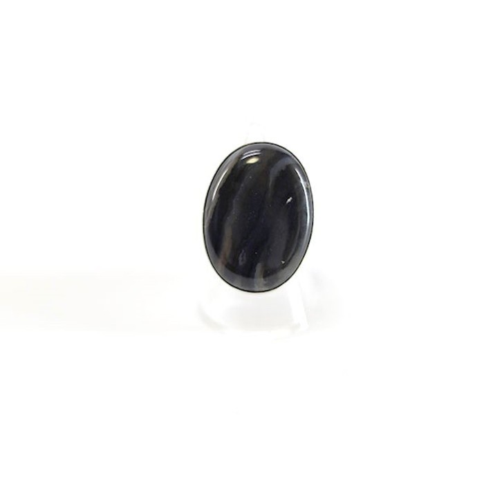 Silver925 Onyx Design Silver Ring Size16 | Vintage.City 古着屋、古着コーデ情報を発信