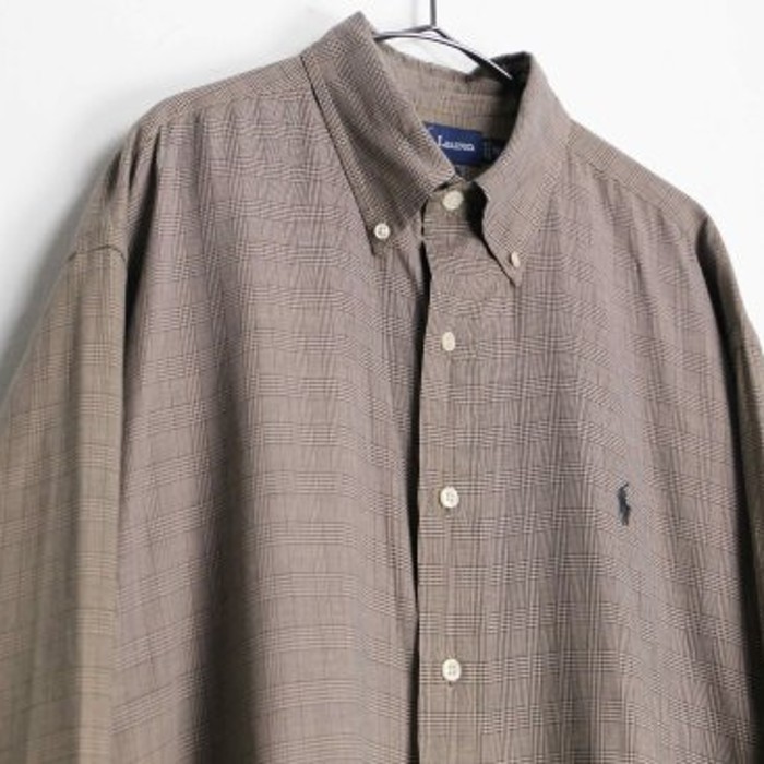 "Ralph Lauren" brown check shirt | Vintage.City 古着屋、古着コーデ情報を発信