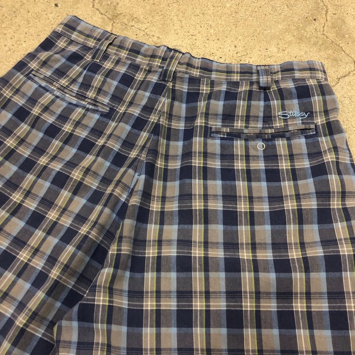 90～00s OLD STUSSY/check shorts/紺タグ | Vintage.City 빈티지숍, 빈티지 코디 정보