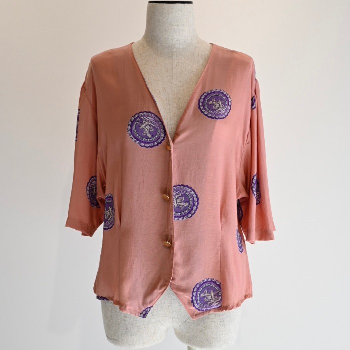 pink design blouse | Vintage.City Vintage Shops, Vintage Fashion Trends