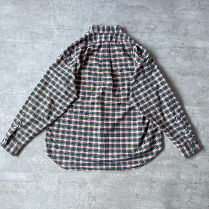 90年代 ラルフローレン ビッグシャツ XL グリーンチェック ボタンダウン | Vintage.City 빈티지숍, 빈티지 코디 정보