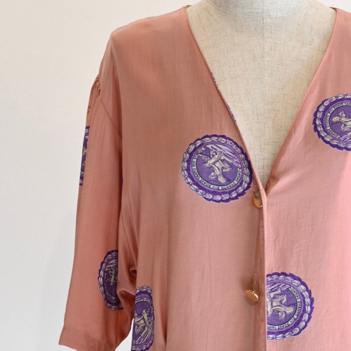 pink design blouse | Vintage.City Vintage Shops, Vintage Fashion Trends
