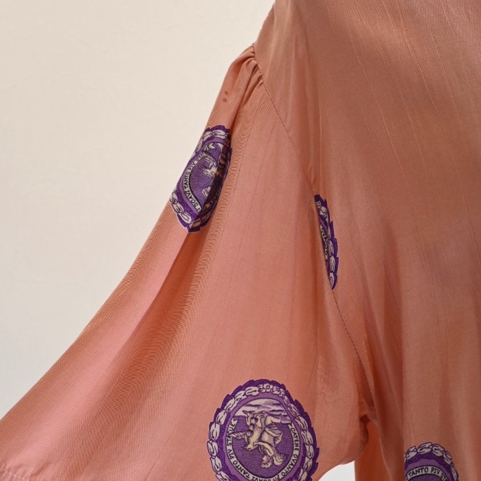pink design blouse | Vintage.City 古着屋、古着コーデ情報を発信