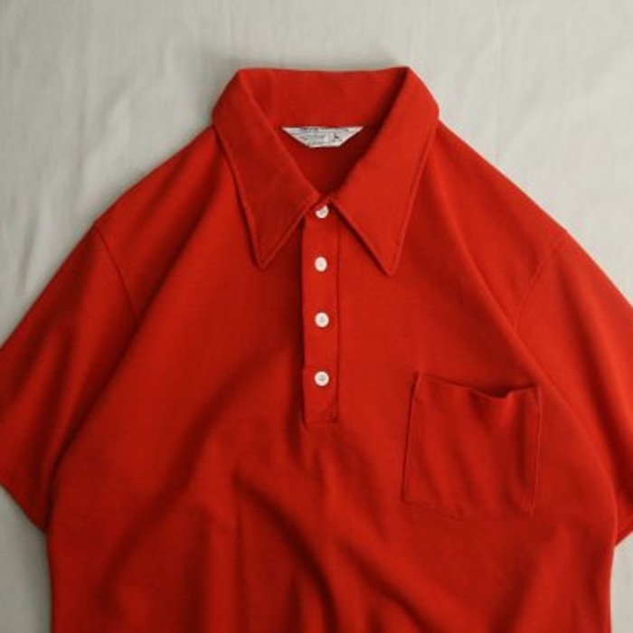 70's "J.C. Penney" red color polo shirt | Vintage.City ヴィンテージ 古着