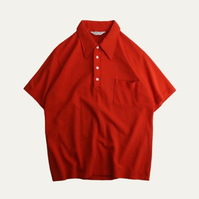 70's "J.C. Penney" red color polo shirt | Vintage.City ヴィンテージ 古着