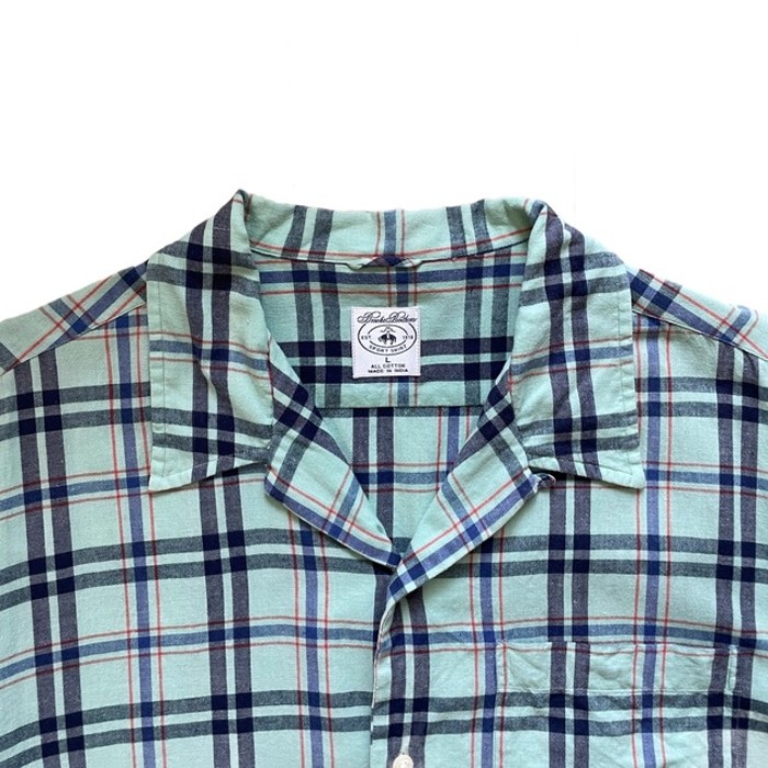 Brooks Brothers open collar shirt | Vintage.City 古着屋、古着コーデ情報を発信